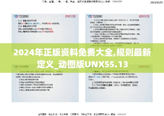 2024年正版资料免费大全,规则最新定义_动图版UNX55.13