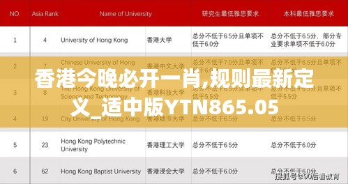 香港今晚必开一肖,规则最新定义_适中版YTN865.05