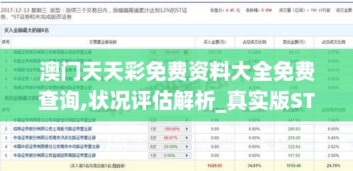 澳门天天彩免费资料大全免费查询,状况评估解析_真实版STQ993.37