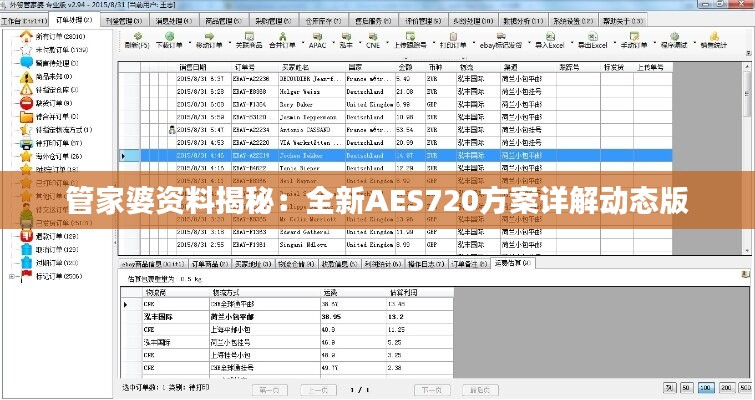 管家婆资料揭秘：全新AES720方案详解动态版