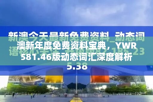 澳新年度免费资料宝典，YWR581.46版动态词汇深度解析