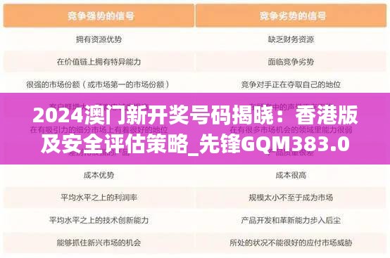 2024澳门新开奖号码揭晓：香港版及安全评估策略_先锋GQM383.06先锋版