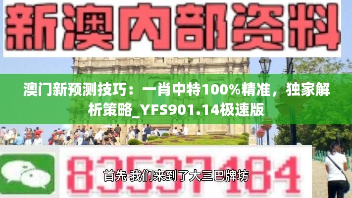 澳门新预测技巧：一肖中特100%精准，独家解析策略_YFS901.14极速版