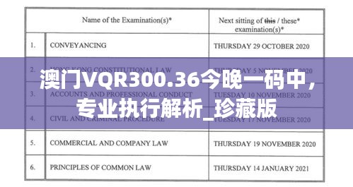 澳门VQR300.36今晚一码中，专业执行解析_珍藏版