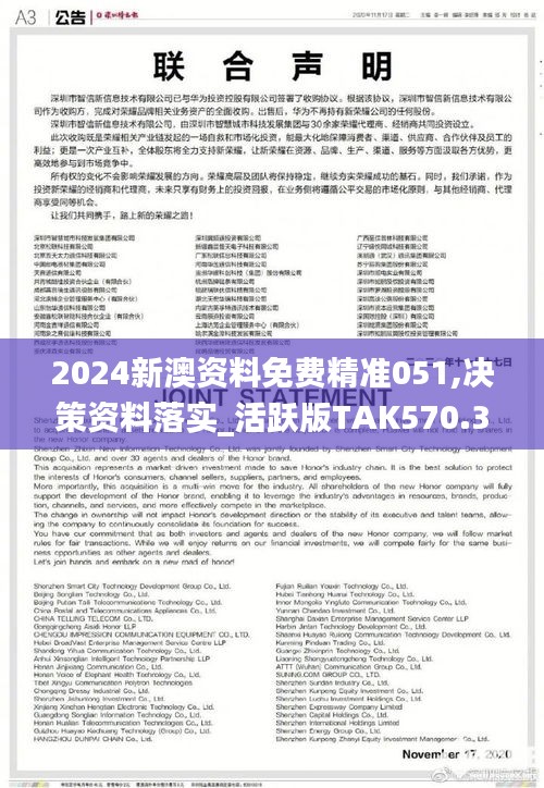 2024新澳资料免费精准051,决策资料落实_活跃版TAK570.31