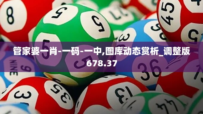 管家婆一肖-一码-一中,图库动态赏析_调整版678.37