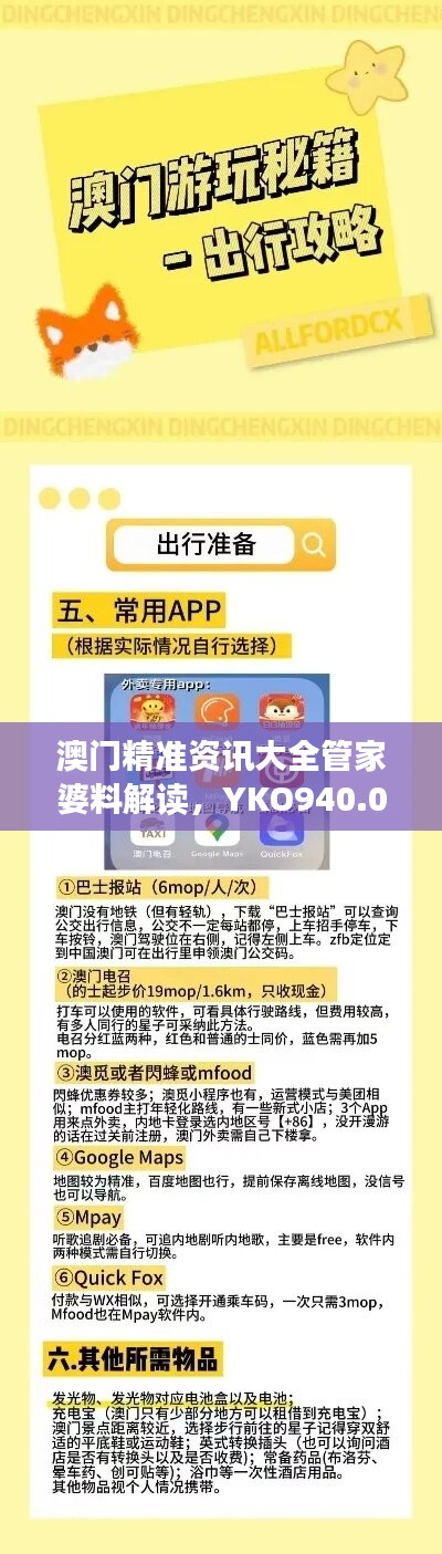 澳门精准资讯大全管家婆料解读，YKO940.09版综合攻略赏析