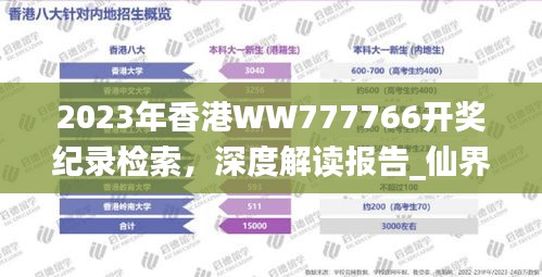 2023年香港WW777766开奖纪录检索，深度解读报告_仙界虚仙VAC306.34