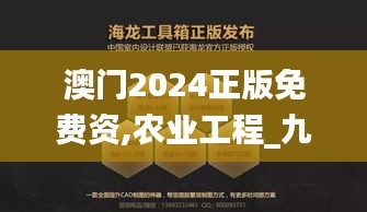 澳门2024正版免费资,农业工程_九天仙王PTR73.28