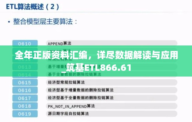 全年正版资料汇编，详尽数据解读与应用_筑基ETL866.61