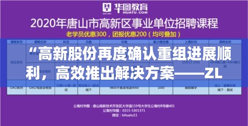 “高新股份再度确认重组进展顺利，高效推出解决方案——ZLS47.678闪电版”