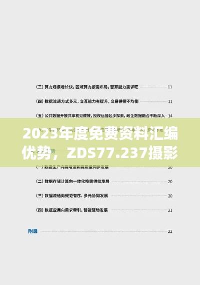 2023年度免费资料汇编优势，ZDS77.237摄影版持续优化策略