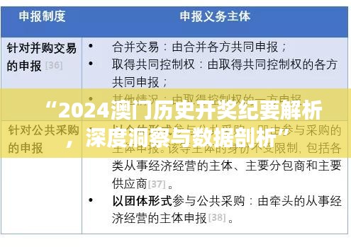 “2024澳门历史开奖纪要解析，深度洞察与数据剖析”