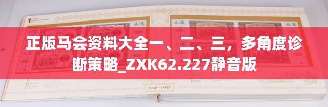 正版马会资料大全一、二、三，多角度诊断策略_ZXK62.227静音版