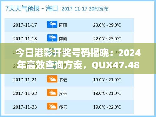 今日港彩开奖号码揭晓：2024年高效查询方案，QUX47.481稳定版