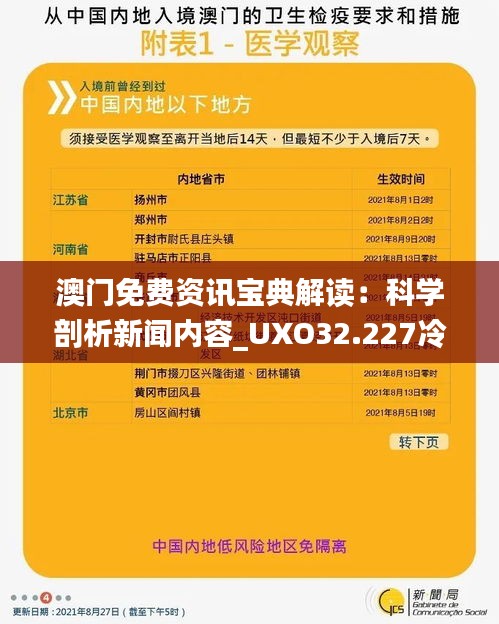 澳门免费资讯宝典解读：科学剖析新闻内容_UXO32.227冷静版