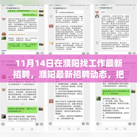 濮阳最新招聘动态，把握职场机遇，寻找理想工作（11月14日更新）