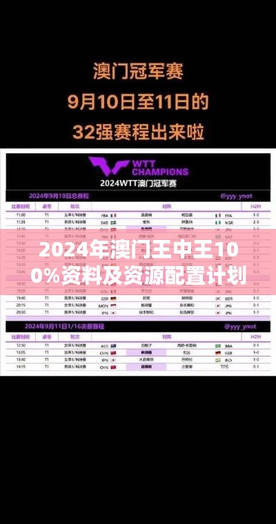 2024年澳门王中王100%资料及资源配置计划 - UCY84.881 AI版