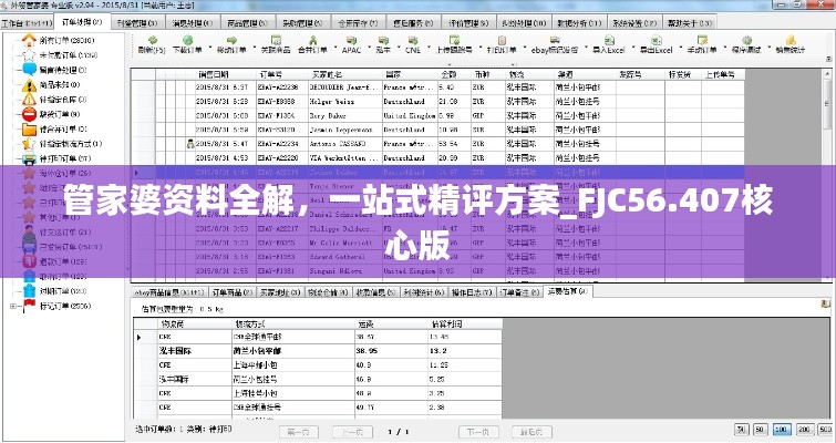 管家婆资料全解，一站式精评方案_FJC56.407核心版