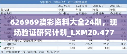 626969澳彩资料大全24期，现场验证研究计划_LXM20.477增强版