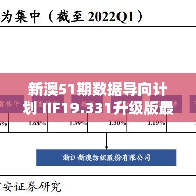 新澳51期数据导向计划 IIF19.331升级版最快资料