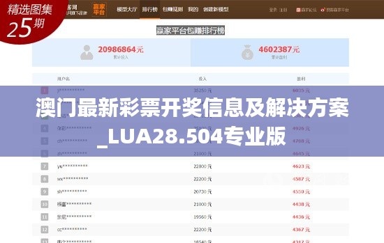 澳门最新彩票开奖信息及解决方案_LUA28.504专业版