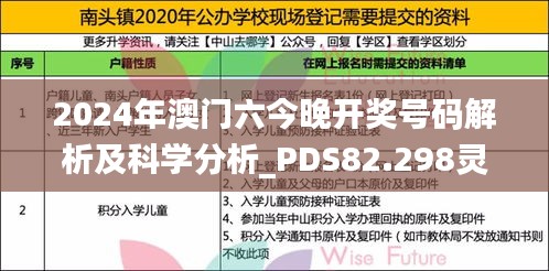 2024年澳门六今晚开奖号码解析及科学分析_PDS82.298灵动版