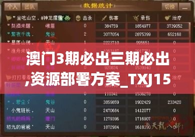 澳门3期必出三期必出,资源部署方案_TXJ15.339强劲版