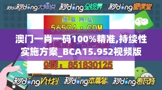 澳门一肖一码100%精准,持续性实施方案_BCA15.952视频版