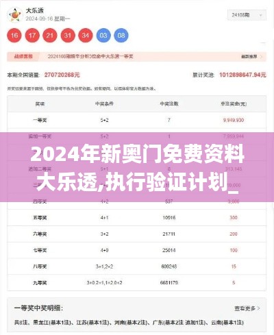 2024年新奥门免费资料大乐透,执行验证计划_HJE15.890专业版