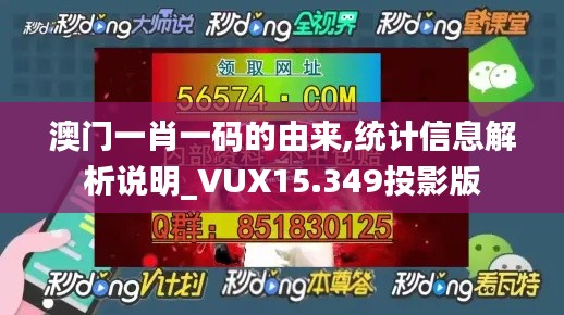 澳门一肖一码的由来,统计信息解析说明_VUX15.349投影版