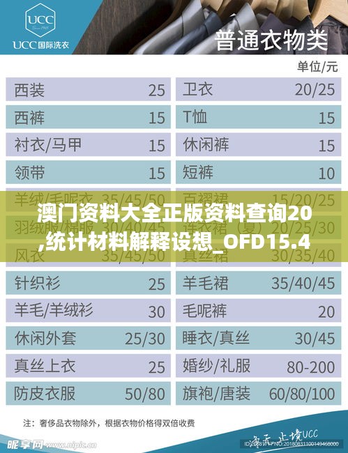 澳门资料大全正版资料查询20,统计材料解释设想_OFD15.477投影版