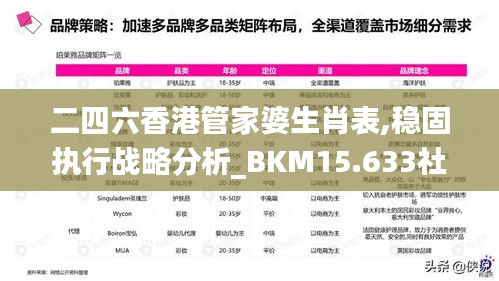 二四六香港管家婆生肖表,稳固执行战略分析_BKM15.633社区版