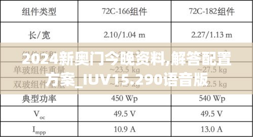 2024新奥门今晚资料,解答配置方案_IUV15.290语音版