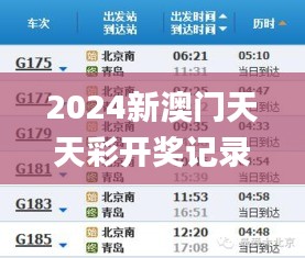 2024新澳门天天彩开奖记录,高速方案响应解析_GMV7.23.37精致版