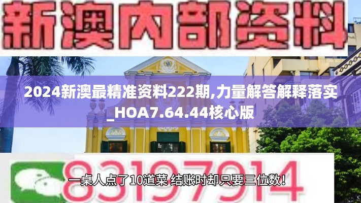 2024新澳最精准资料222期,力量解答解释落实_HOA7.64.44核心版