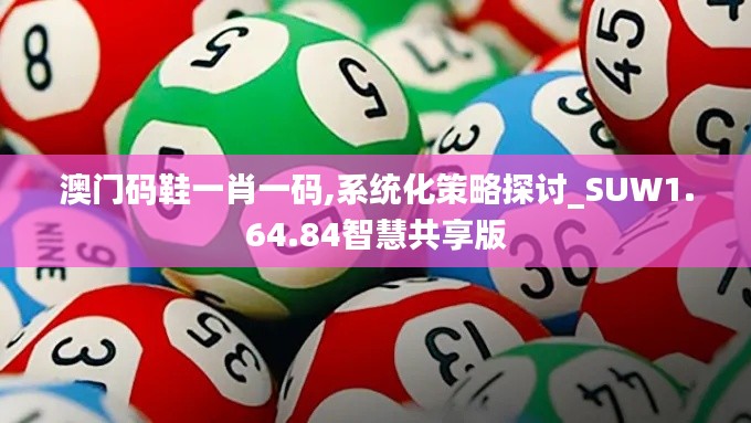 澳门码鞋一肖一码,系统化策略探讨_SUW1.64.84智慧共享版