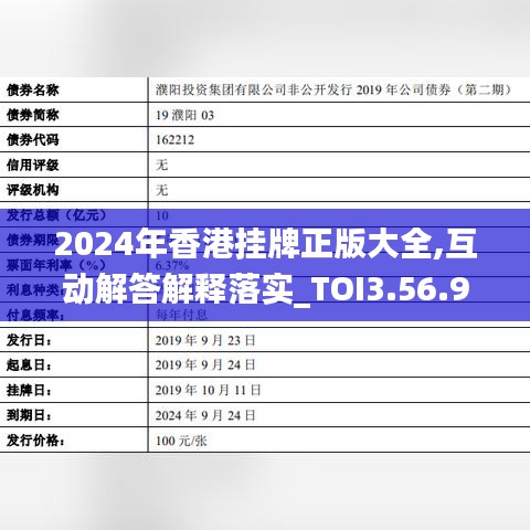 2024年香港挂牌正版大全,互动解答解释落实_TOI3.56.90调整版