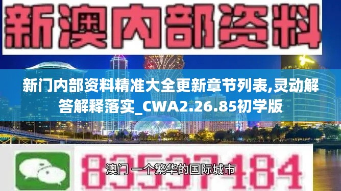 新门内部资料精准大全更新章节列表,灵动解答解释落实_CWA2.26.85初学版