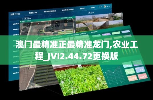 澳门最精准正最精准龙门,农业工程_JVI2.44.72更换版