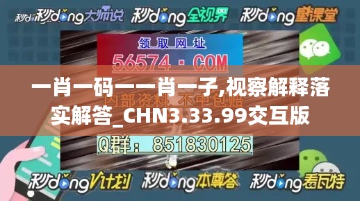 一肖一码一一肖一子,视察解释落实解答_CHN3.33.99交互版