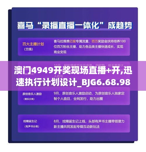 澳门4949开奖现场直播+开,迅速执行计划设计_BJG6.68.98付费版