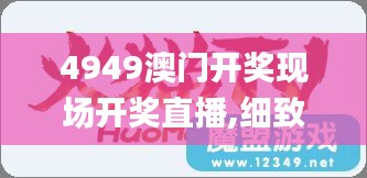 4949澳门开奖现场开奖直播,细致讲解解答解释执行_YVD7.51.89激励版