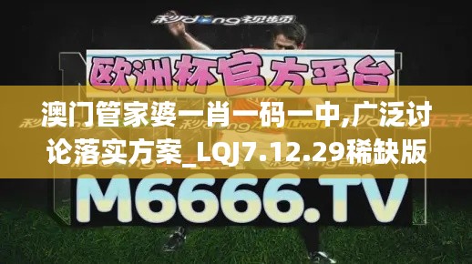 澳门管家婆一肖一码一中,广泛讨论落实方案_LQJ7.12.29稀缺版