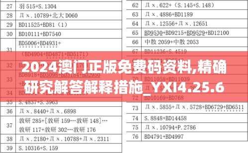 2024澳门正版免费码资料,精确研究解答解释措施_YXI4.25.62UHD