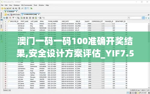 澳门一码一码100准确开奖结果,安全设计方案评估_YIF7.56.65月光版