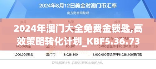 2024年澳门大全免费金锁匙,高效策略转化计划_KBF5.36.73时尚版