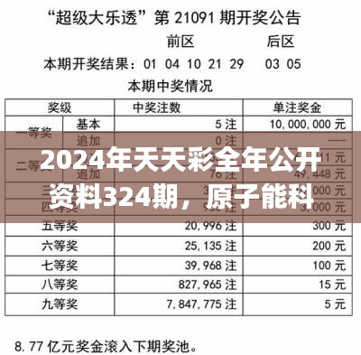 2024年天天彩全年公开资料324期，原子能科学与技术_KAN8.13.89在线版