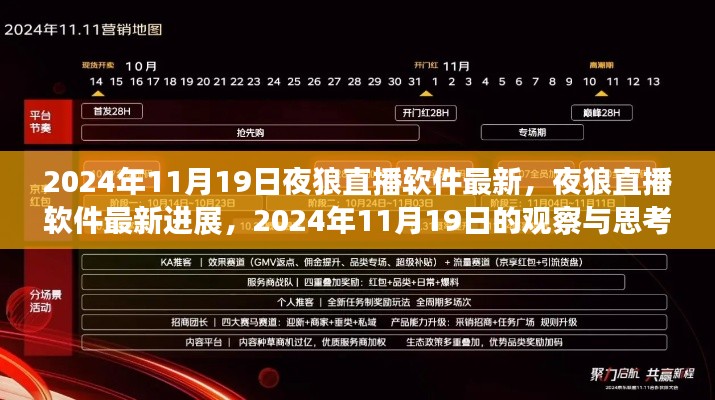 2024年11月19日夜狼直播软件最新进展与观察思考