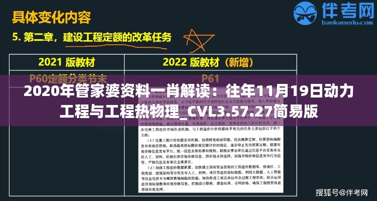 2020年管家婆资料一肖解读：往年11月19日动力工程与工程热物理_CVL3.57.27简易版